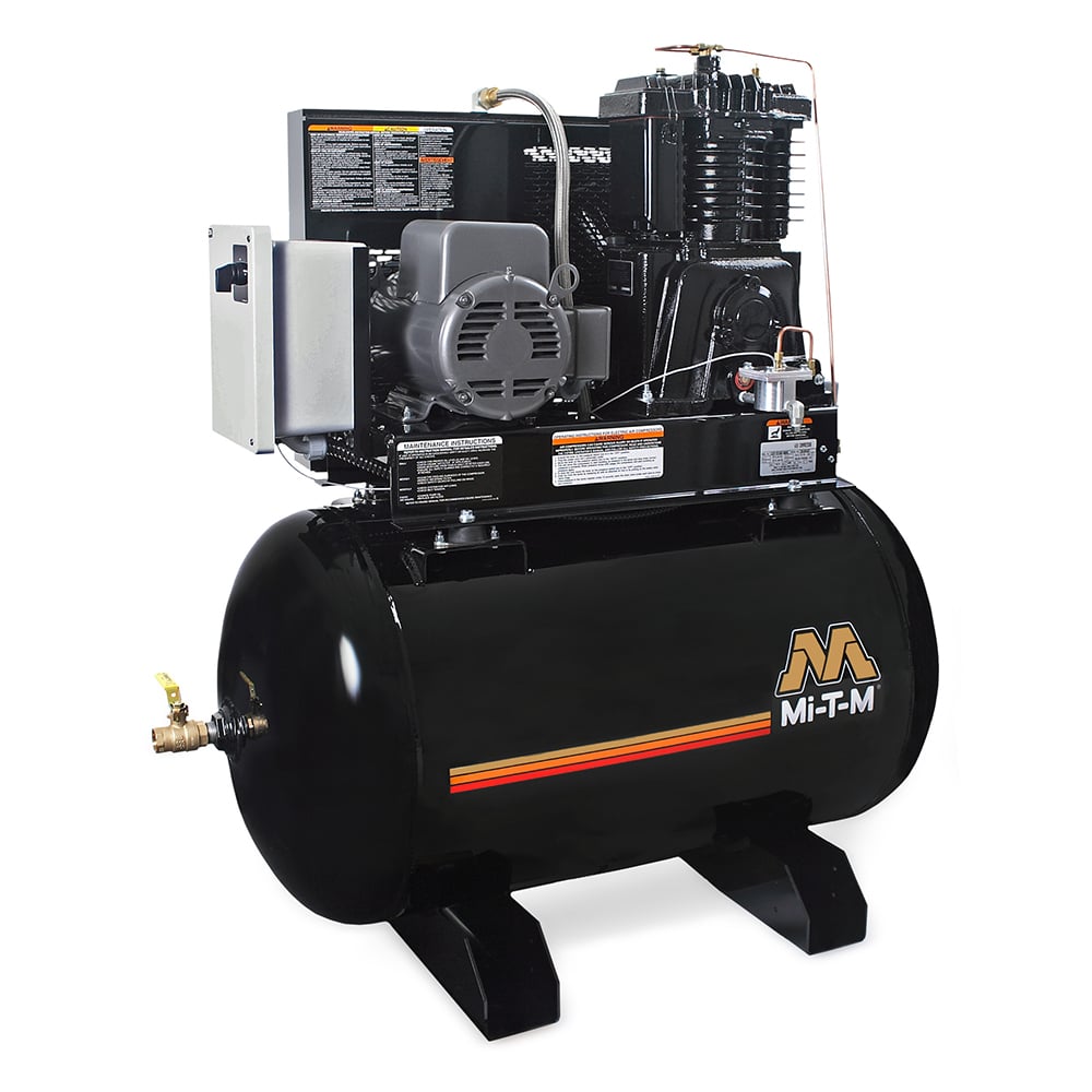 MI-T-M ACS-23105-80HM 80-Gallon 5 HP Simplex Air Compressor