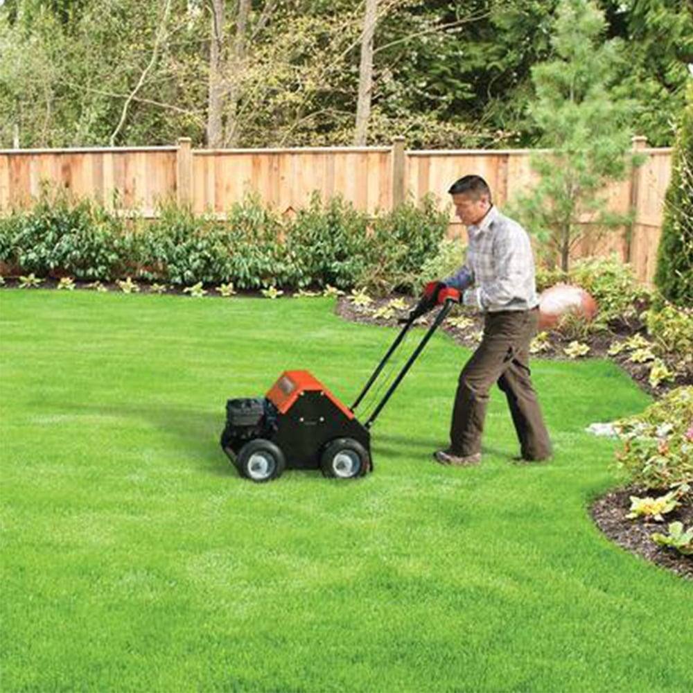 DR Power AER3080BEN 8.00 FPT Electric Start Aerator 205cc Front Right View