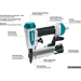 Makita AF353 23 Gauge, 1‑3/8" Pin Nailer - 65 - 100 (PSI) - SLE Equipment - 2