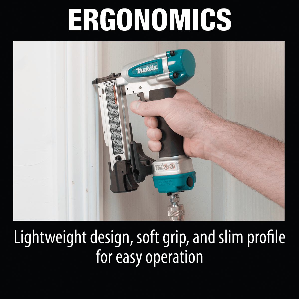 Makita AF353 23 Gauge, 1‑3/8" Pin Nailer - 65 - 100 (PSI) - SLE Equipment - 6