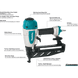 Makita AF601 16 Gauge, 2‑1/2" Straight Finish Nailer - 70 - 120 PSI - SLE Equipment - 2