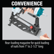 Makita AF601 16 Gauge, 2‑1/2" Straight Finish Nailer - 70 - 120 PSI - SLE Equipment - 3