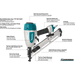Makita AF635 15 Gauge, 2‑1/2" Angled Finish Nailer, 34⁰ - 70 - 120 (PSI) - SLE Equipment - 2