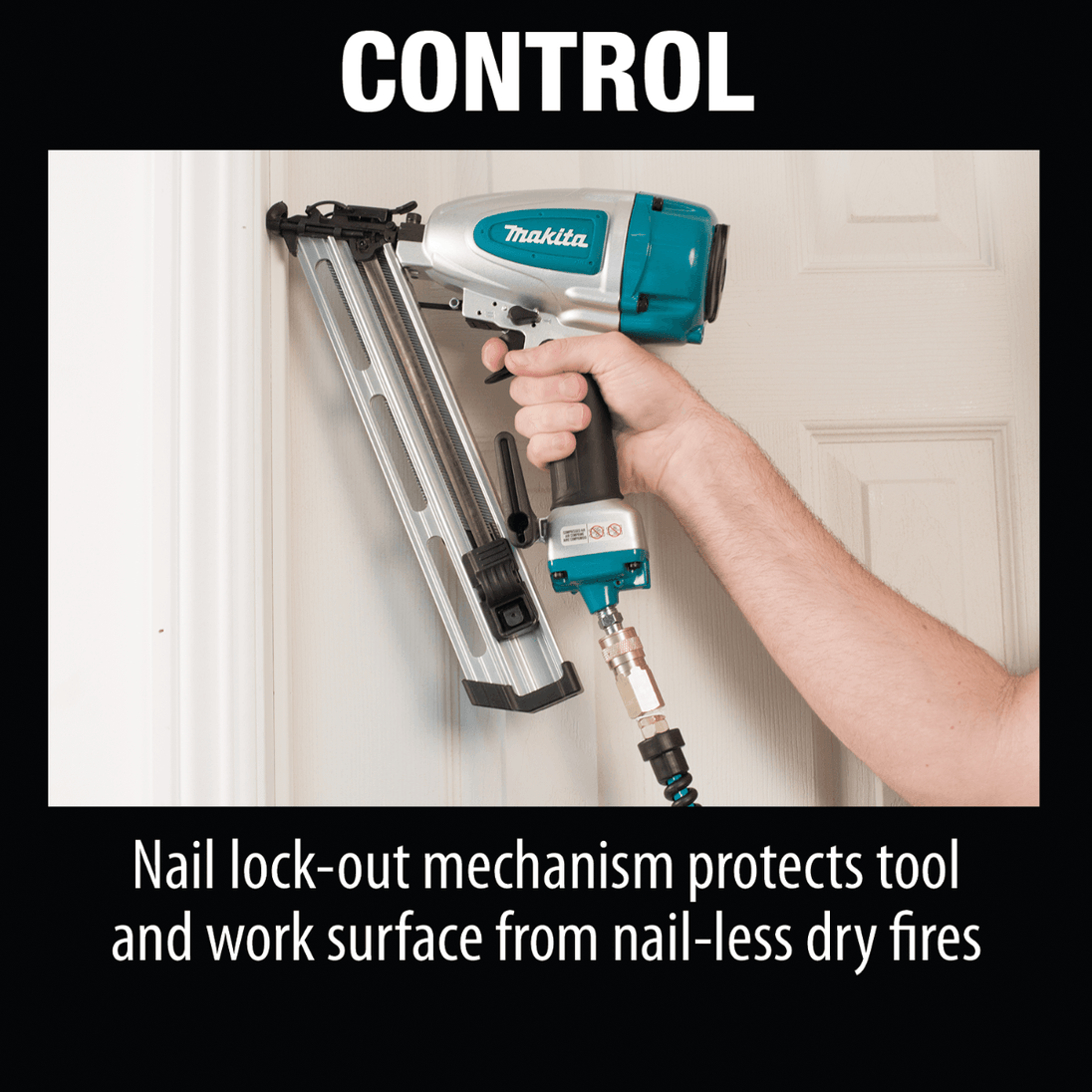 Makita AF635 15 Gauge, 2‑1/2" Angled Finish Nailer, 34⁰ - 70 - 120 (PSI) - SLE Equipment - 4