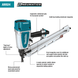 Makita AN924 - 21° Full Round Head - 3 - 1/2" Framing Nailer - SLE Equipment - 3