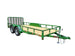 Utility Trailer Green 6.4' X 16' Dovetail Tandem Axle With Gate