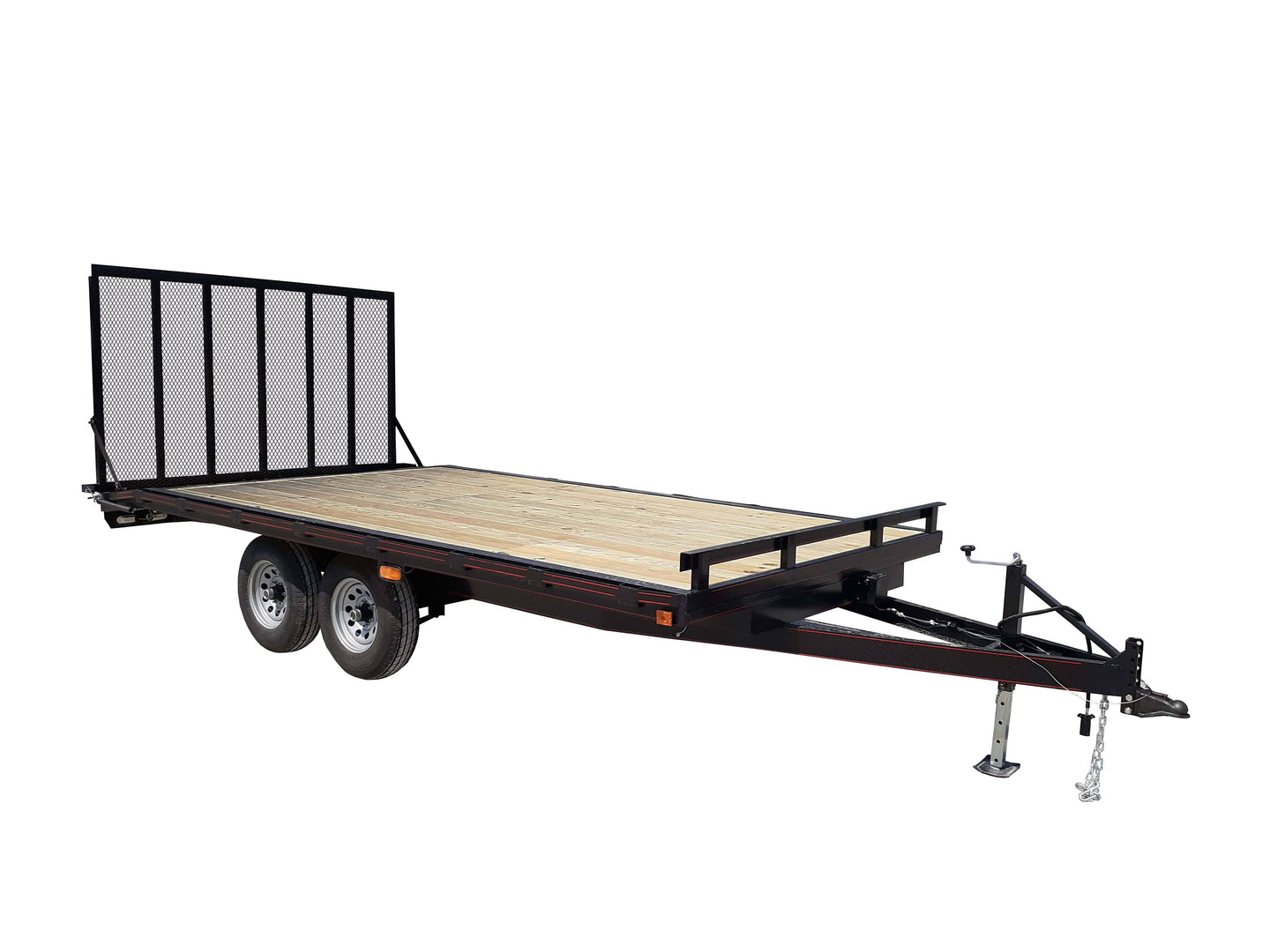Equipment Trailer 8.5' X 16' Tall Gate Heavy Duty Deck Over