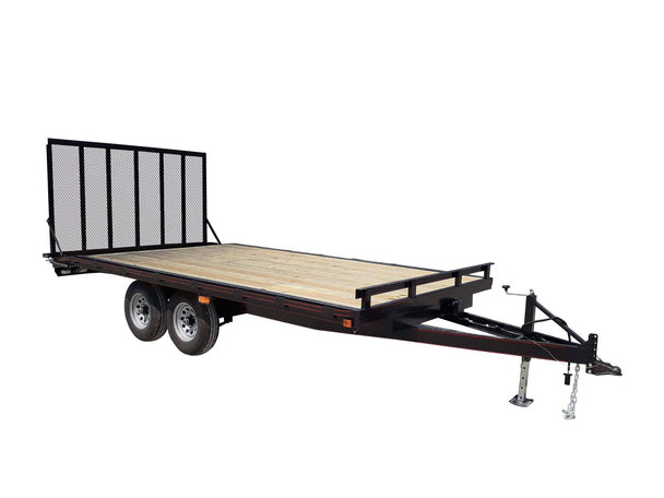 Equipment Trailer 8.5' X 16' Tall Gate Heavy Duty Deck Over