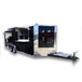 8.5' x 20' Black Porch Style Concession Trailer w Appliances