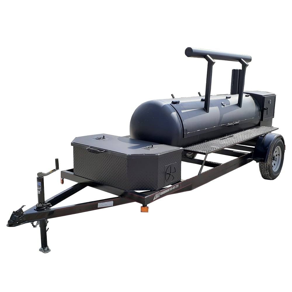 Smoker Trailer Double Sided 330gal Wood / Charcoal
