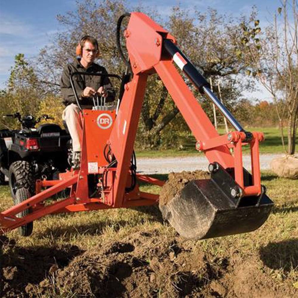 DR Power BHO5014BMN Towable Backhoe 10 HP OHV