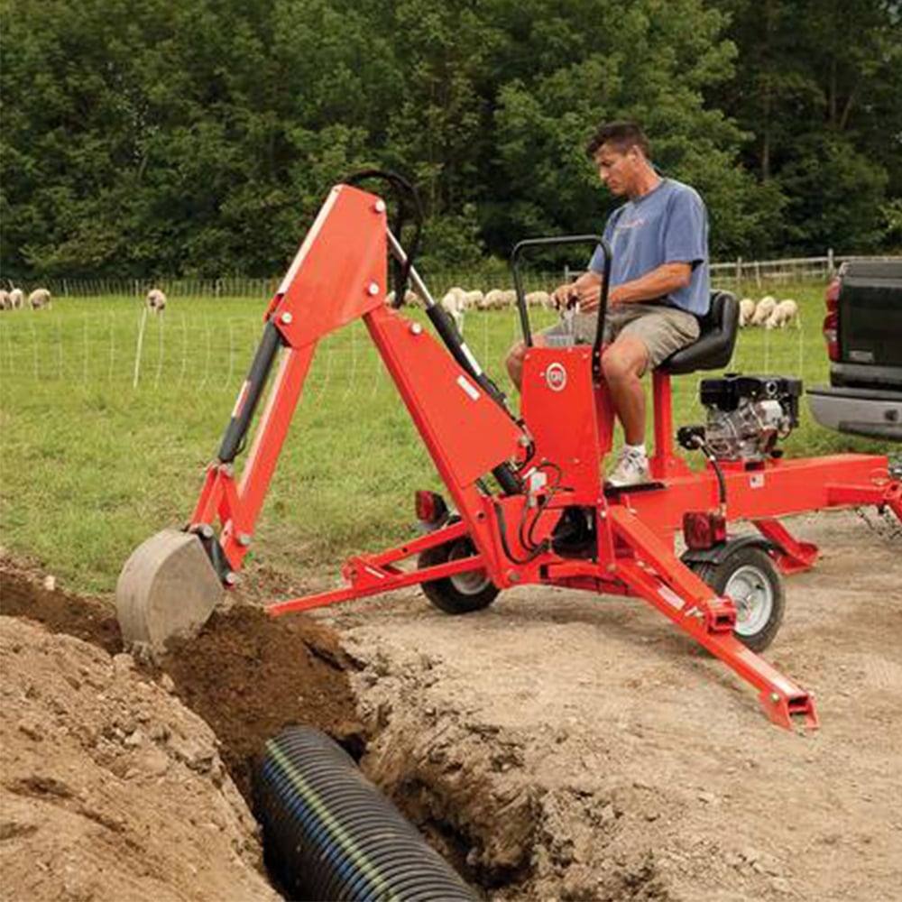 DR Power BHO5014BMN Towable Backhoe 10 HP OHV