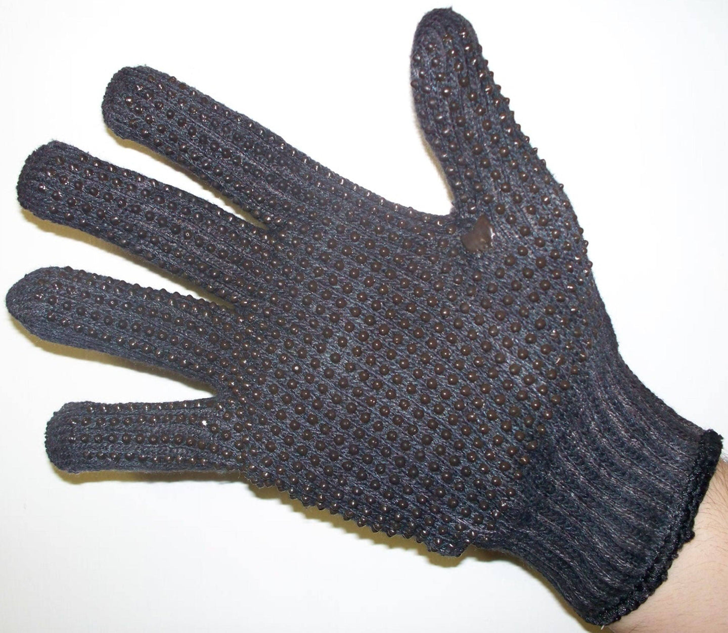 Great Day Inc Spando Flage Black Gloves With Gripper Dots SF305BL