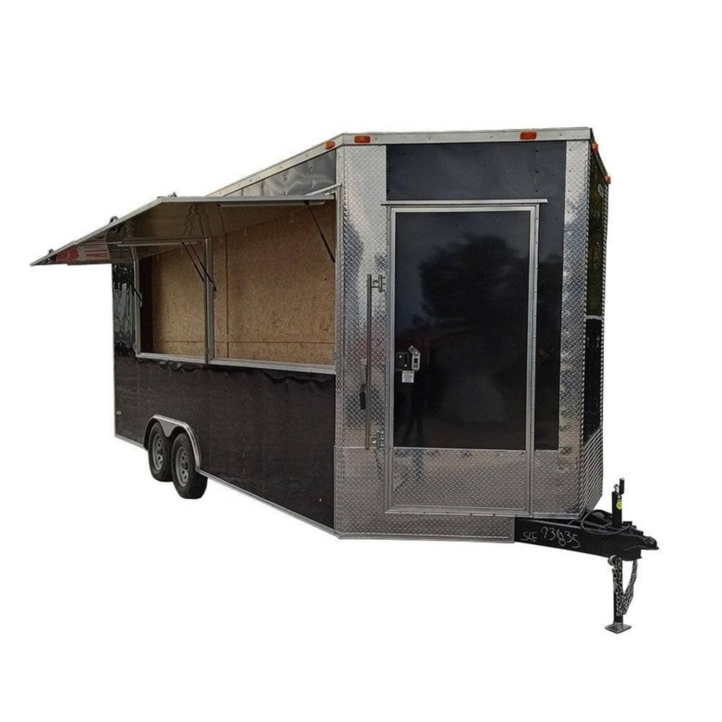 Custom Enclosed Trailer 8.5' X 20' Black - SLE Equipment - 1