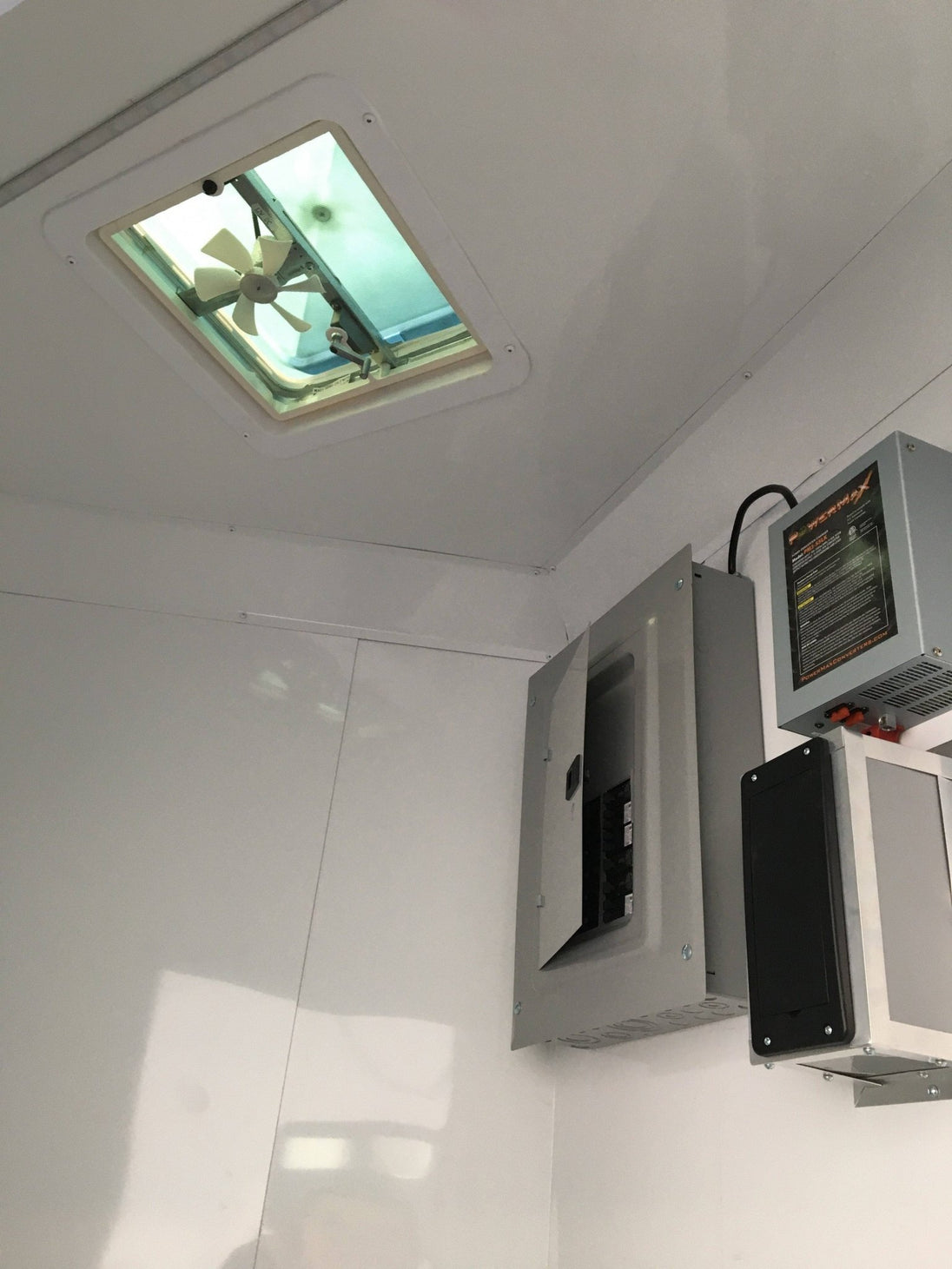 8.5' x 20' Charcoal Gray Custom Office Enclosed Trailer - SLE Equipment - 21