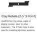 Brave Clay Rotor 4" X 2" Depth 3 Points Trencher Accessory - SLE Equipment - 2