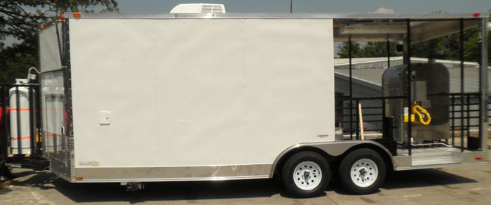 White Concession Trailer 8.5'x22'