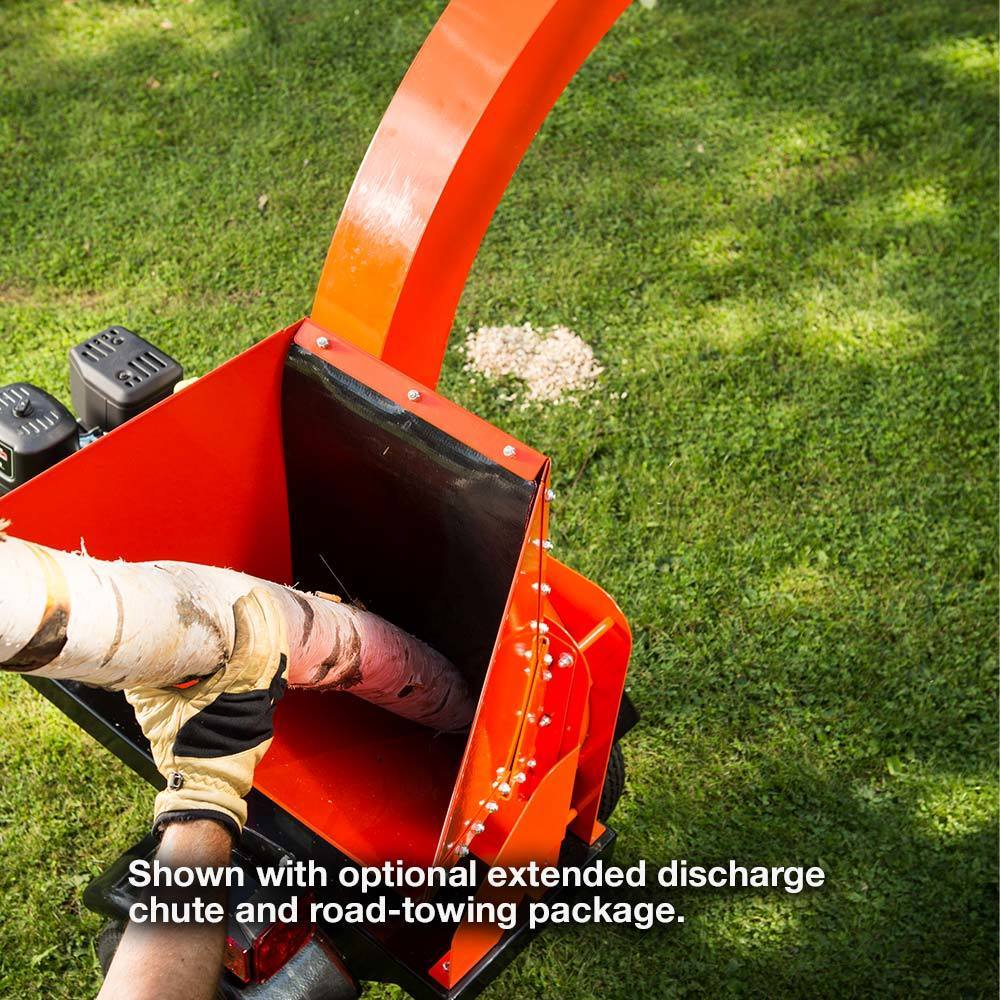 DR Power CP55047BEN Self Feeding Wood Chipper Rear Right View