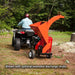 DR Power CP57057BEN 13.5 HP Briggs Self Feeding Wood Chipper 5.75" Front Right View
