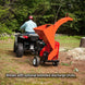 DR Power CP57057BEN 13.5 HP Briggs Self Feeding Wood Chipper 5.75" Front Right View