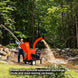 DR Power CP57057BEN 13.5 HP Briggs Self Feeding Wood Chipper 5.75" Front Right View