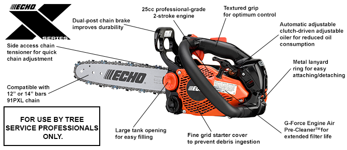 Echo CS-2511T Gas Powered Chainsaw 25cc Professional Grade