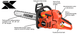 Echo CS - 620P - X Series 20" Gas Chainsaw 59.8cc 2 Stroke Engine - SLE Equipment - 3