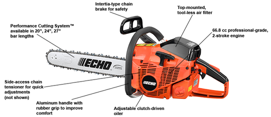 Echo CS-680 27" Chainsaw Professional Use 66.8cc