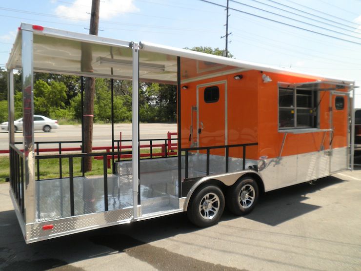 Orange Concession Trailers 8.5'x24'