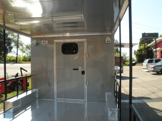 Beige Concession Trailer 8.5' x 26'