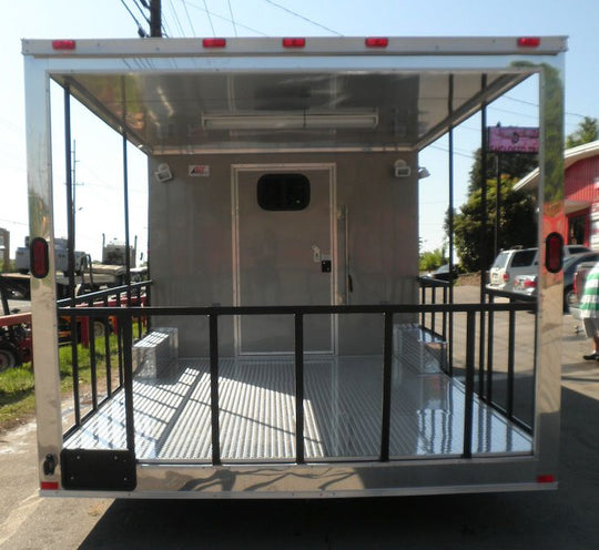 Beige Concession Trailer 8.5' x 26'