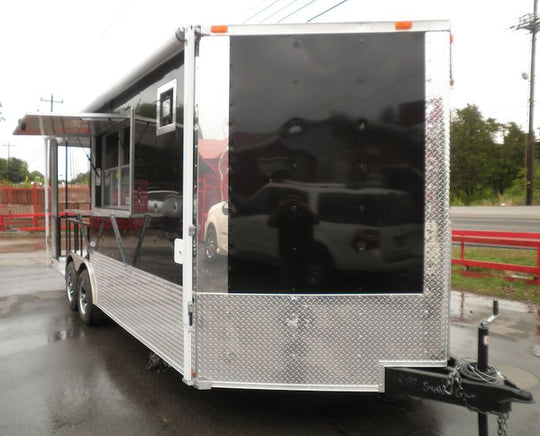 Black Concession Trailer 8.5'x20'