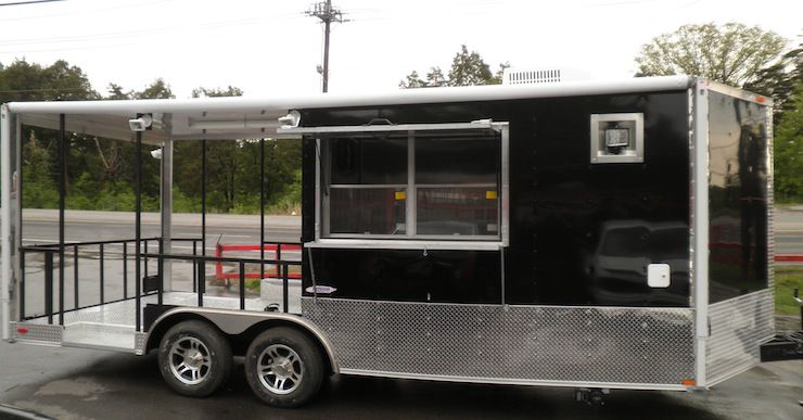 Black Concession Trailer 8.5'x20'