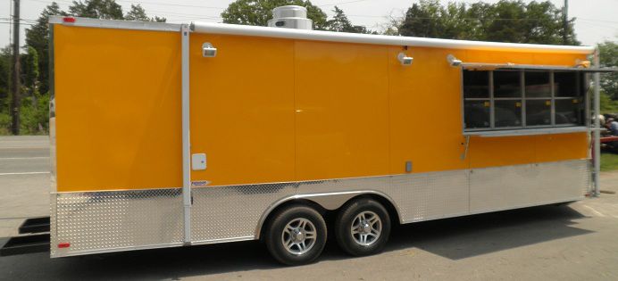 Yellow Concession Trailers 8.5'x24'