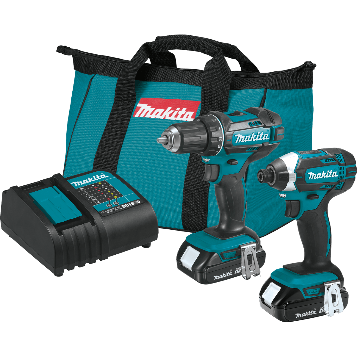 Makita CT225SYX Compact Cordless 2?Pc. Combo Kit 18V LXT 1.5Ah - SLE Equipment - 1