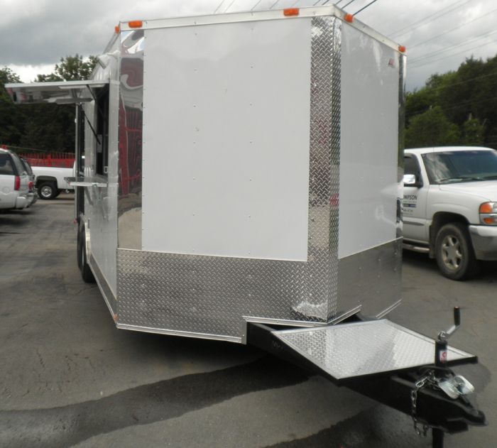 White Concession Trailer 8.5'x20'