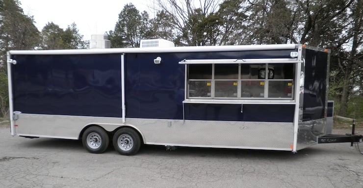 Concession Trailer 8.5'x'24' Dark Blue - Food Vending Catering Event