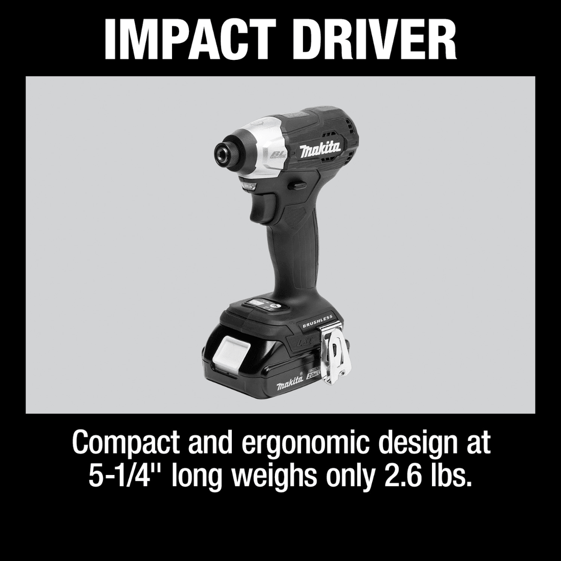 Makita CX205RB Sub?Compact Brushless Cordless 2?Pc. Combo Kit 18V LXT 2.0Ah - SLE Equipment - 7