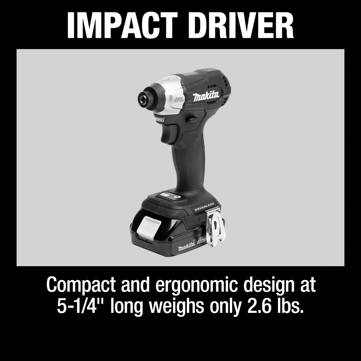 Makita CX205RB Sub?Compact Brushless Cordless 2?Pc. Combo Kit 18V LXT 2.0Ah - SLE Equipment - 7