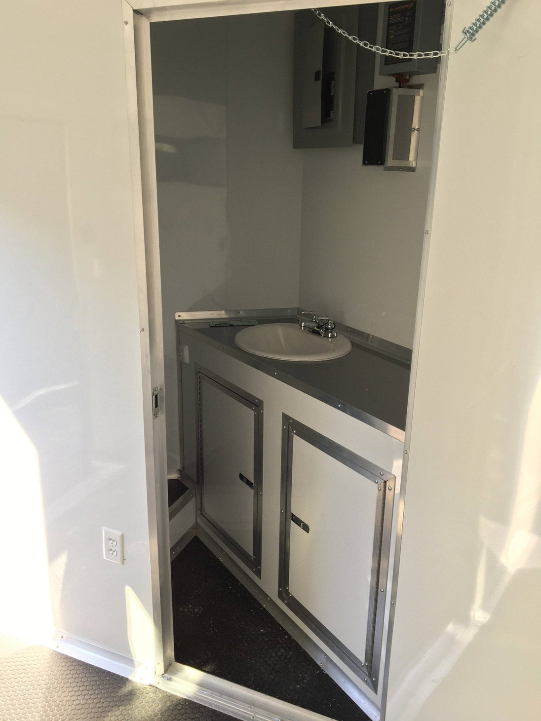 8.5' x 20' Charcoal Gray Custom Office Enclosed Trailer - SLE Equipment - 20