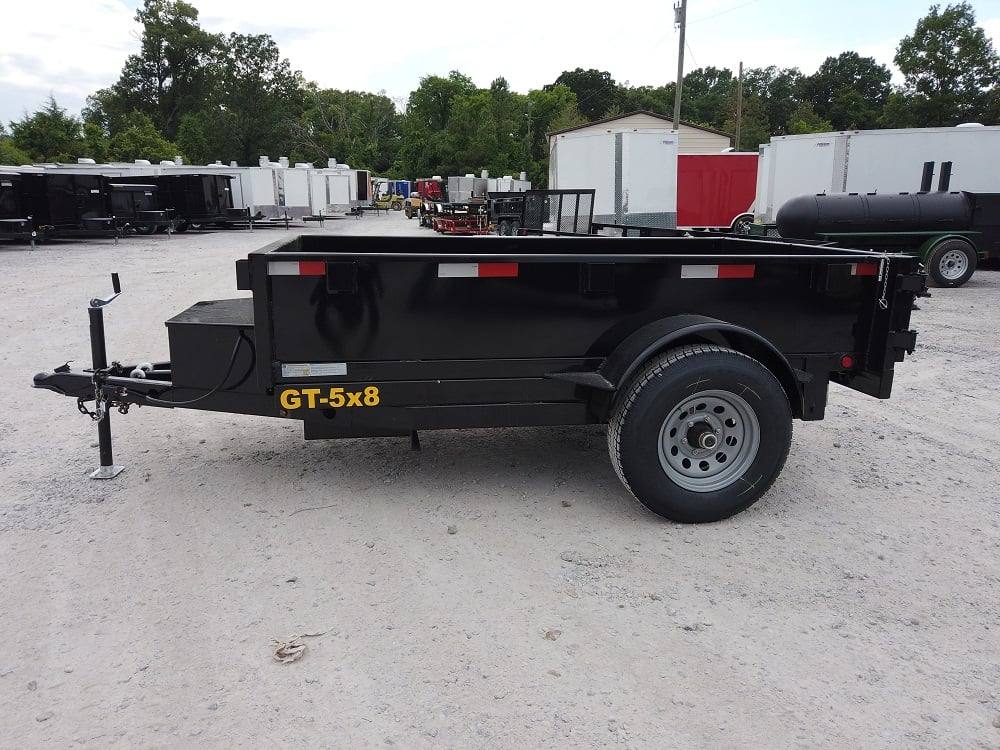 Heavy Duty Hydraulic Dump Trailer 5' X 8' With Brake 18 Inch Sides