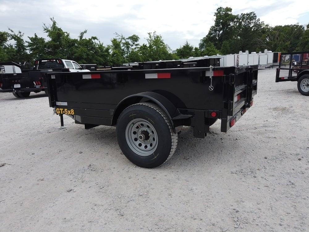 Heavy Duty Hydraulic Dump Trailer 5' X 8' With Brake 18 Inch Sides