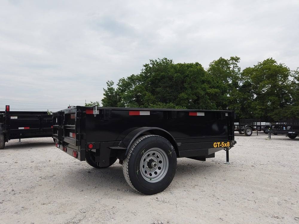 Heavy Duty Hydraulic Dump Trailer 5' X 8' With Brake 18 Inch Sides