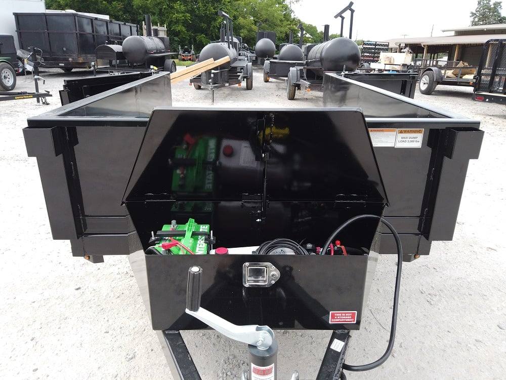 Heavy Duty Hydraulic Dump Trailer 5' X 8' With Brake 18 Inch Sides