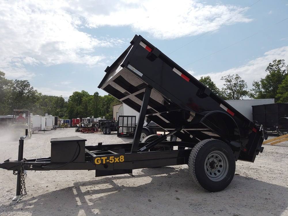 Heavy Duty Hydraulic Dump Trailer 5' X 8' With Brake 18 Inch Sides