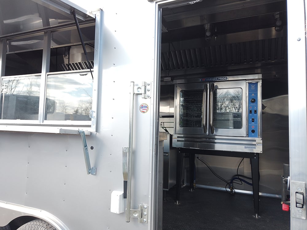 8.5 x 26 Silver Concession Food Trailer