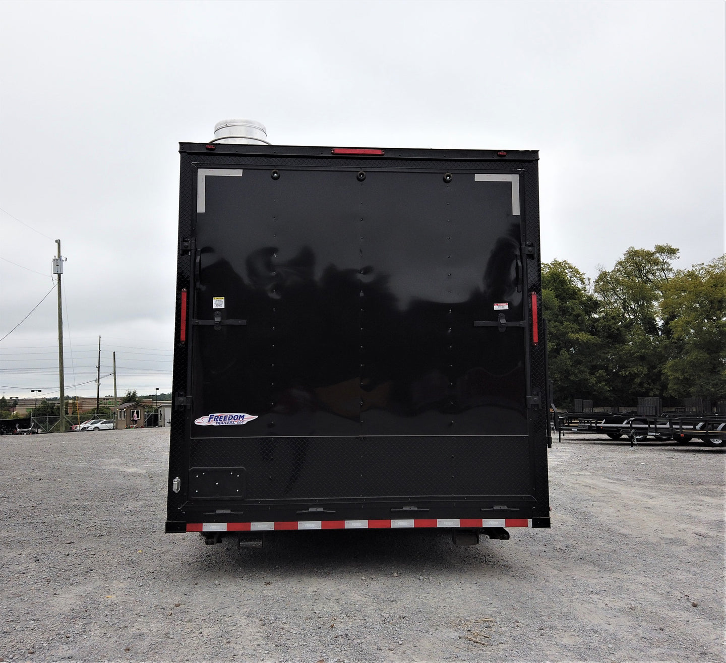 8.5' x 22' Black Out Concession Food Trailer