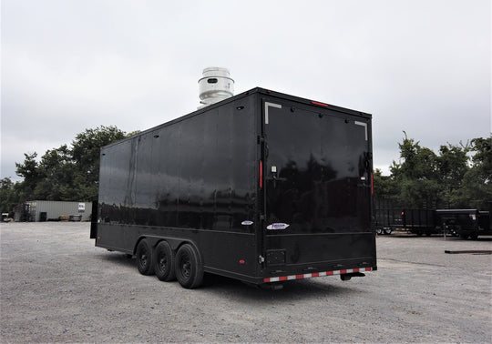 8.5' x 22' Black Out Concession Food Trailer