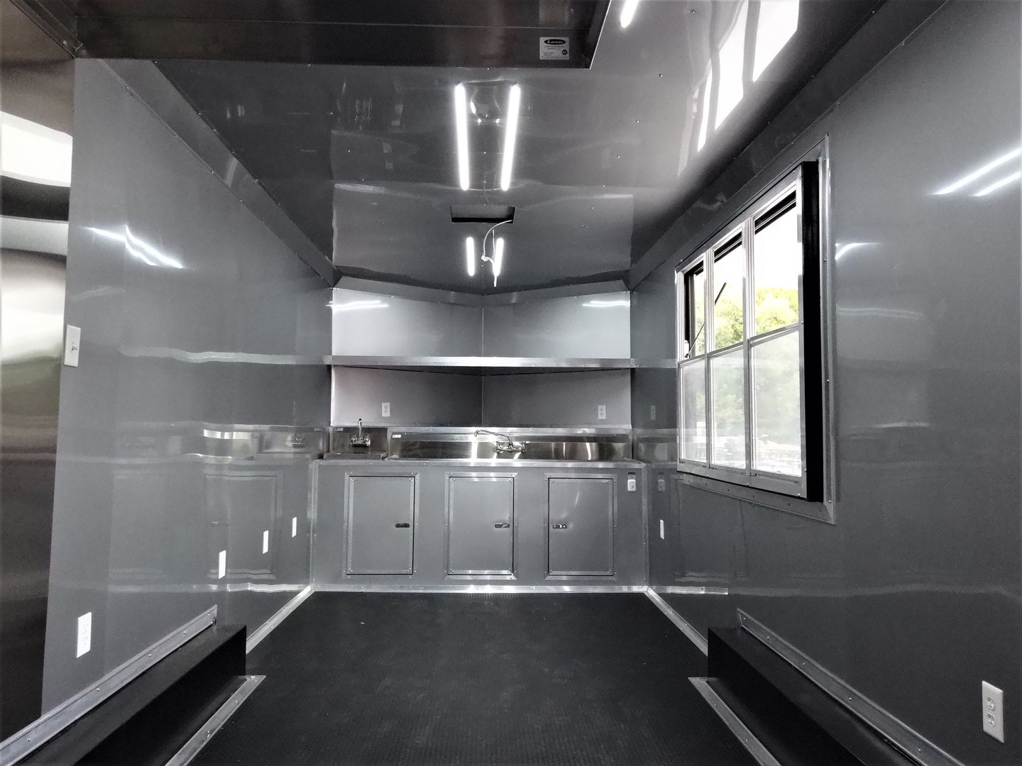 8.5' x 22' Black Out Concession Food Trailer