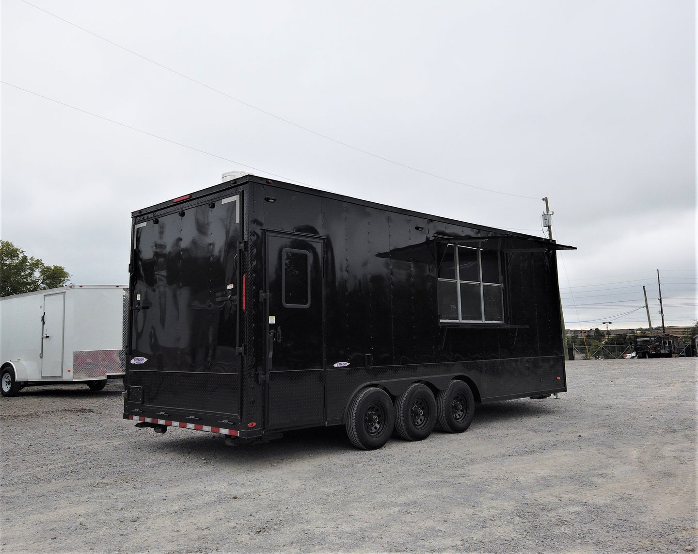 8.5' x 22' Black Out Concession Food Trailer